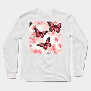 Butterflies Watercolor 23 - Zebra Longwing Long Sleeve T-Shirt